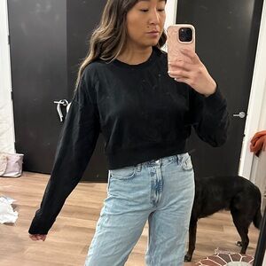 Fabletics Year Round Terry Cropped Sweatshirt